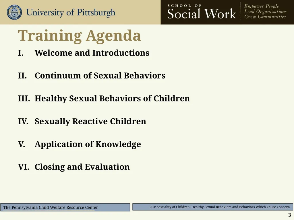 203: Sexuality of Children: Healthy Sexual - slide 3 of 35