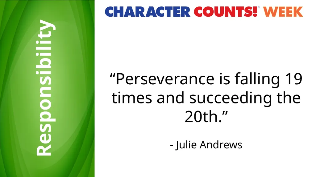 Wednesday Responsibility Do what you are supposed - slide 4 of 11
