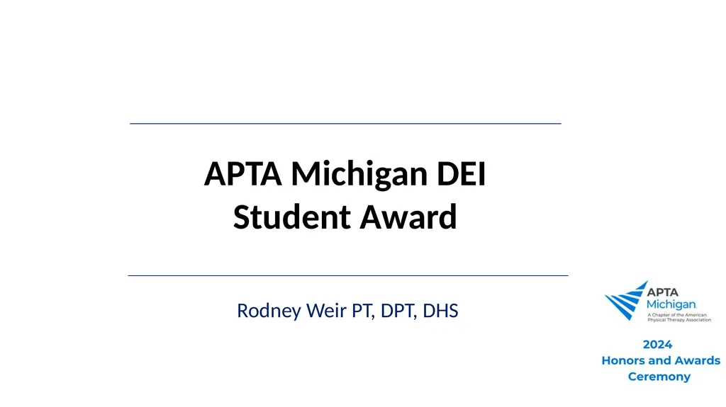 2024 Awards and Honors Ceremony Welcome to 2024 - slide 32 of 50