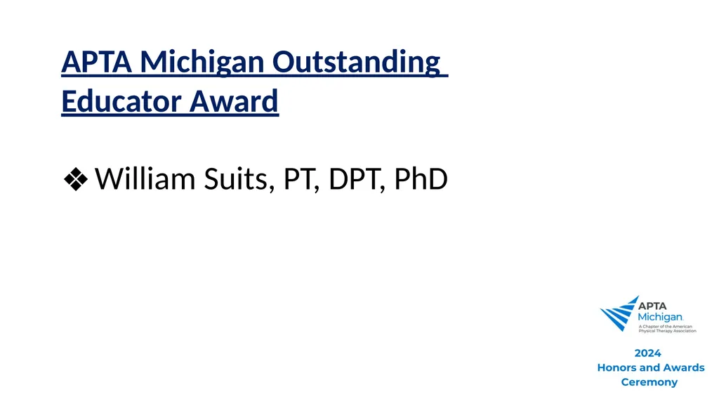 2024 Awards and Honors Ceremony Welcome to 2024 - slide 10 of 50