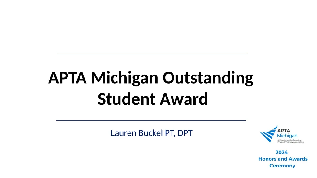 2024 Awards and Honors Ceremony Welcome to 2024 - slide 11 of 50