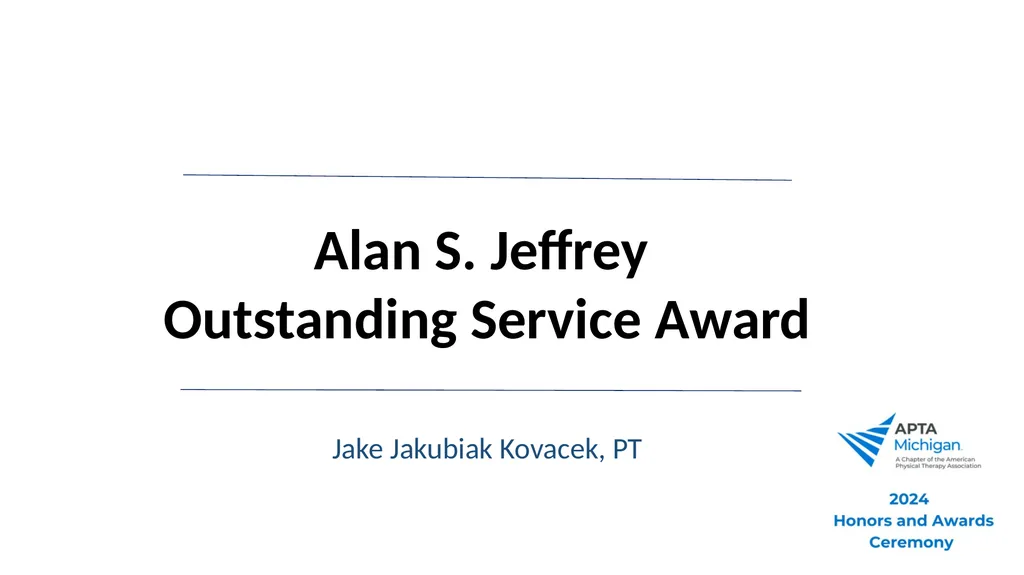 2024 Awards and Honors Ceremony Welcome to 2024 - slide 40 of 50