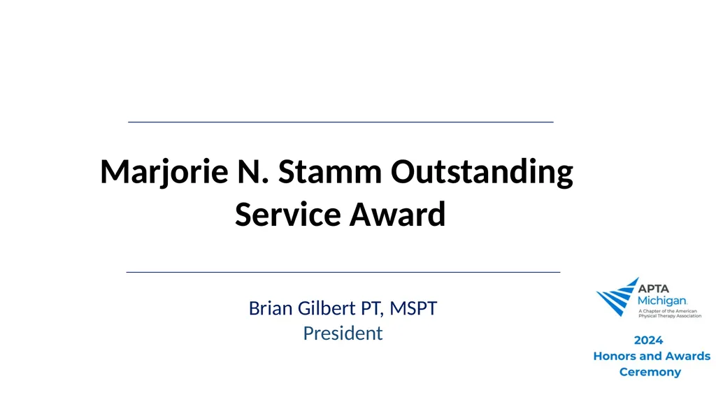 2024 Awards and Honors Ceremony Welcome to 2024 - slide 43 of 50