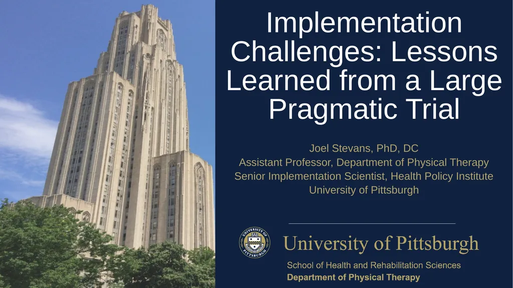 Implementation Challenges: Lessons Learned from a - slide 1 of 22