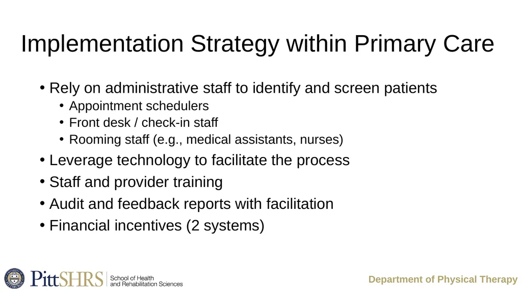 Implementation Challenges: Lessons Learned from a - slide 10 of 22
