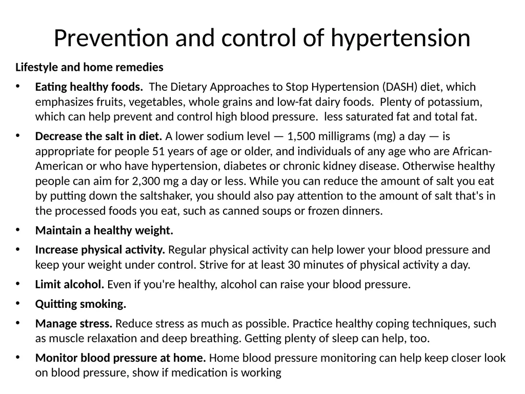 Hyper Lipidemia and Hypertension - slide 21 of 24
