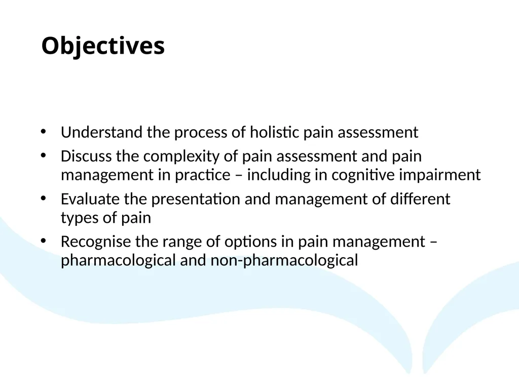 Pain Assessment & Management in Palliative Care - slide 2 of 28