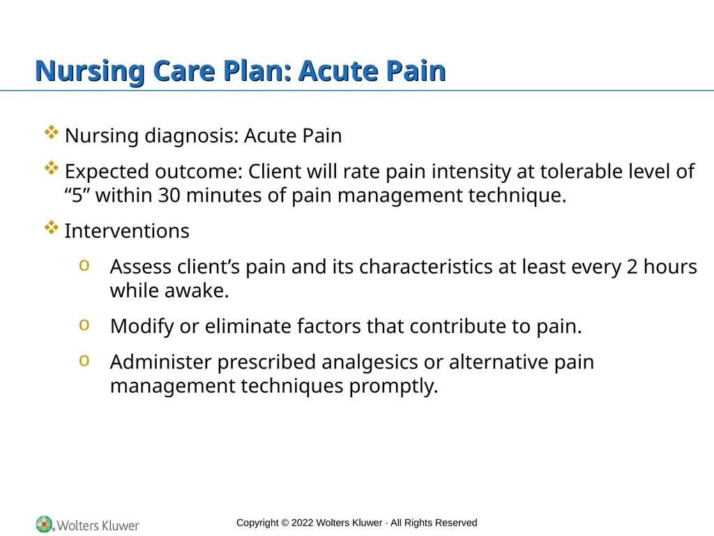 Timby’s Introductory Medical–Surgical Nursing, 13e - slide 30 of 30