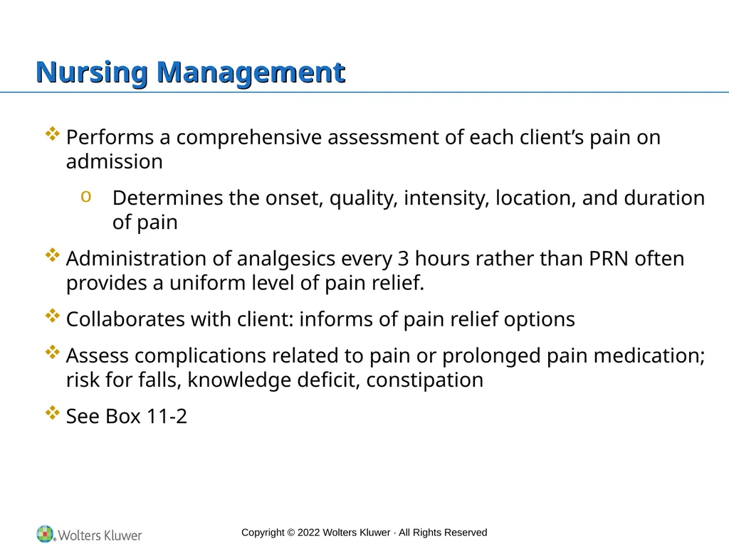 Timby’s Introductory Medical–Surgical Nursing, 13e - slide 29 of 30