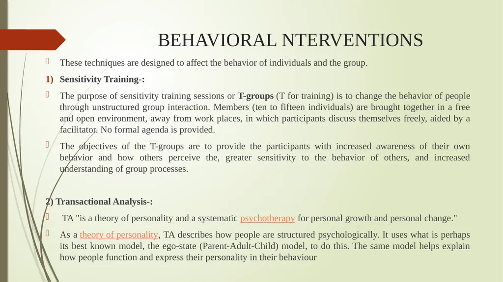UNIT- 5 OD INTERVENTIONS Prepared by Dr. Monika - slide 4 of 17