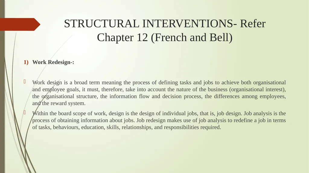 UNIT- 5 OD INTERVENTIONS Prepared by Dr. Monika - slide 8 of 17