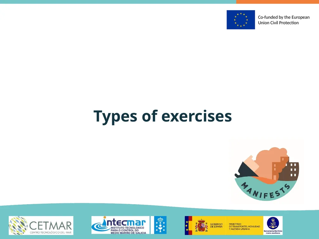 Types of exercises Why exercising? Authorities in - slide 2 of 17