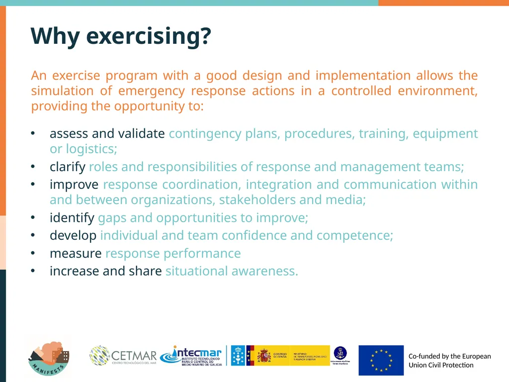 Types of exercises Why exercising? Authorities in - slide 4 of 17