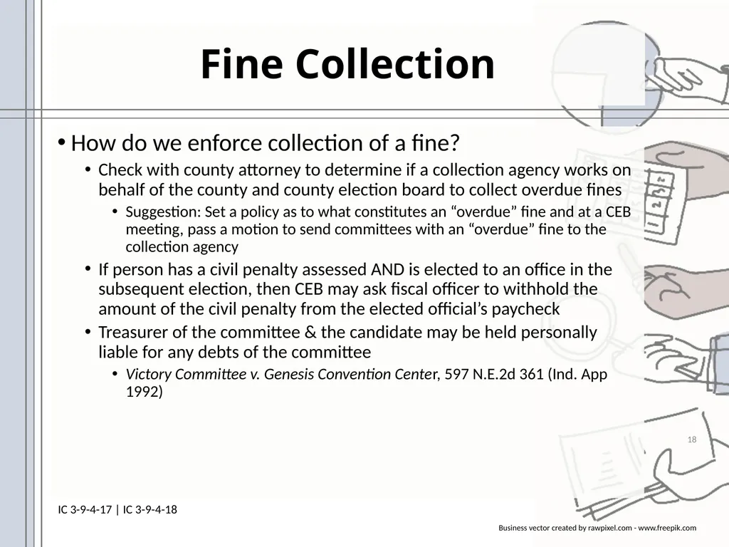 Campaign Finance Enforcement Presented by Matthew - slide 18 of 19