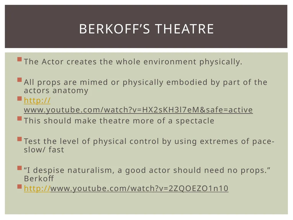 Steven Berkoff Seven states of tension. Berkoff’s - slide 3 of 6