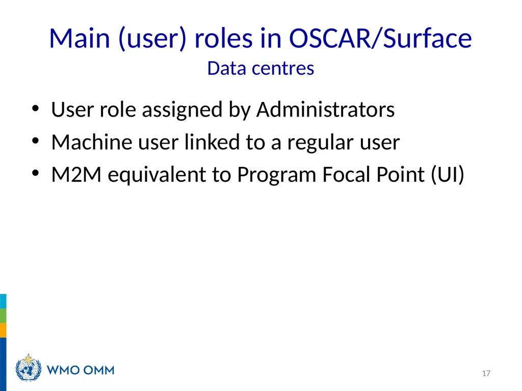 WIGOS Webinar #26 Registration processes and roles - slide 17 of 22