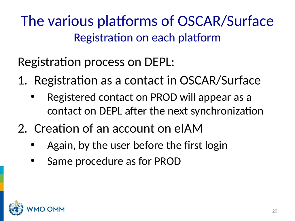 WIGOS Webinar #26 Registration processes and roles - slide 20 of 22