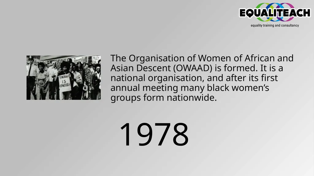 Timeline of Change Women over thirty with £5 of - slide 13 of 24