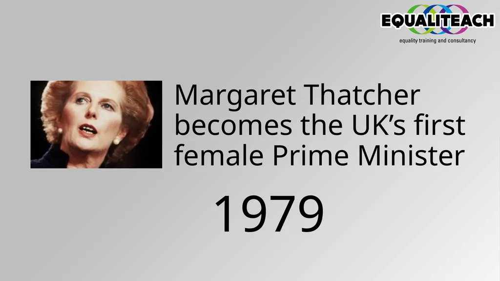Timeline of Change Women over thirty with £5 of - slide 6 of 24