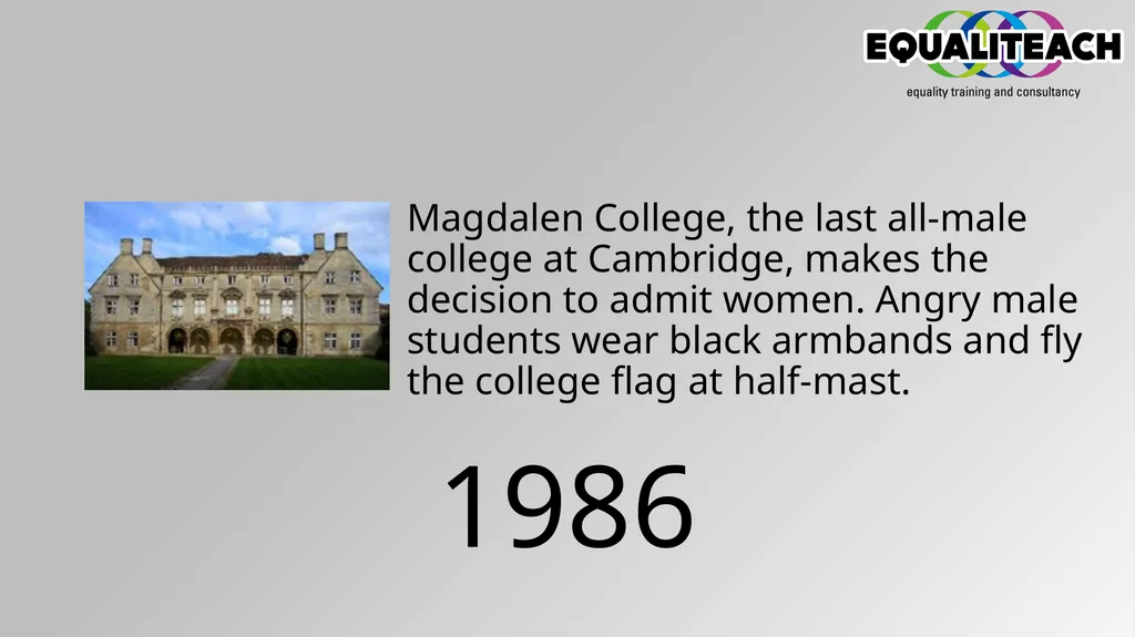 Timeline of Change Women over thirty with £5 of - slide 10 of 24