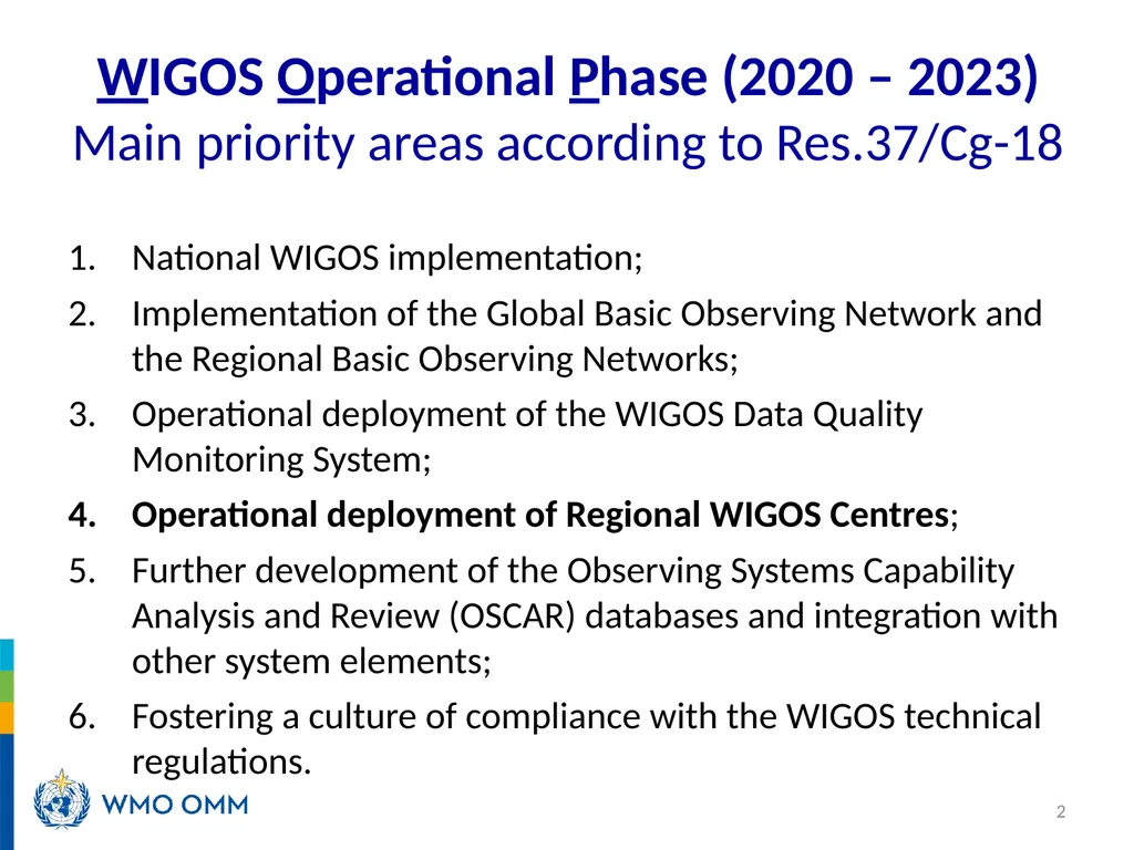 Roles and responsibilities in WDQMS Recalling the - slide 2 of 11