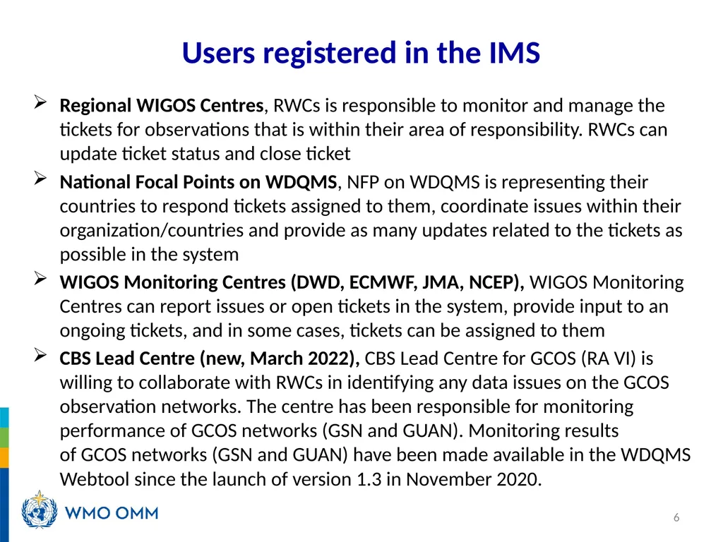 RA V Training Workshop on WDQMS for RWCs Nadi, - slide 6 of 12