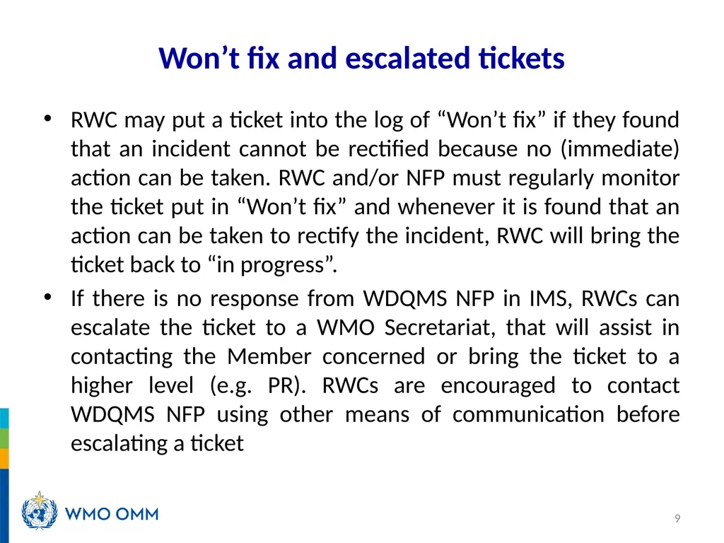 RA V Training Workshop on WDQMS for RWCs Nadi, - slide 9 of 12