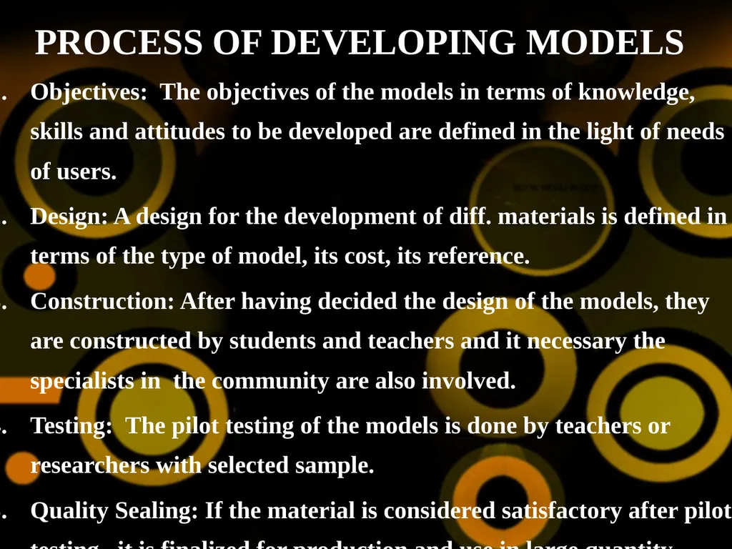 MODELS – STATIC AND WORKING Dr. M.B.Kori M.A, - slide 5 of 7