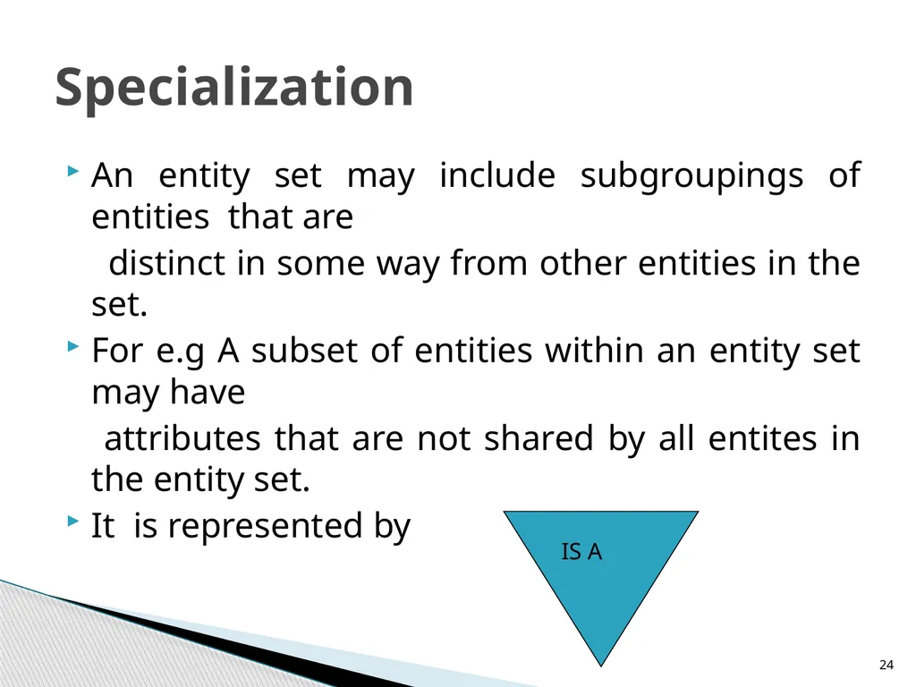 Entity-Relationship Model Diagrams 1 Presented By - slide 24 of 25