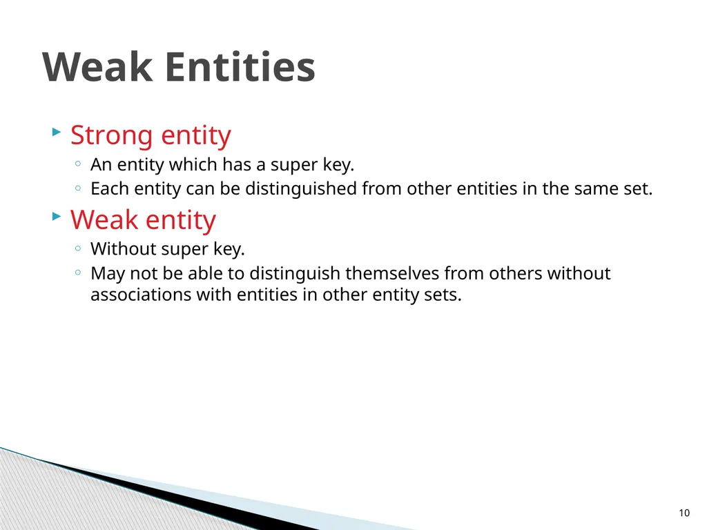 Entity-Relationship Model Diagrams 1 Presented By - slide 10 of 25