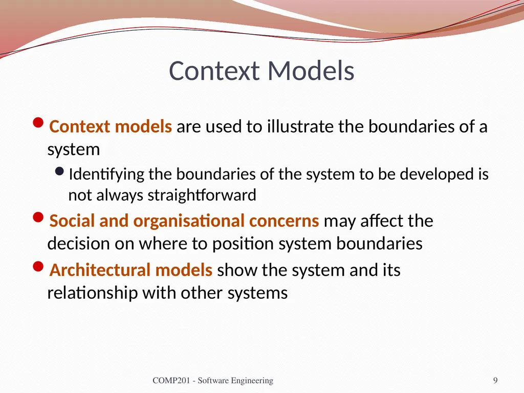 Software Engineering COMP 201 Lecturer: Sebastian - slide 9 of 35