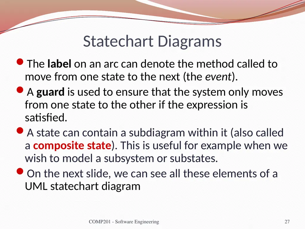 Software Engineering COMP 201 Lecturer: Sebastian - slide 27 of 35