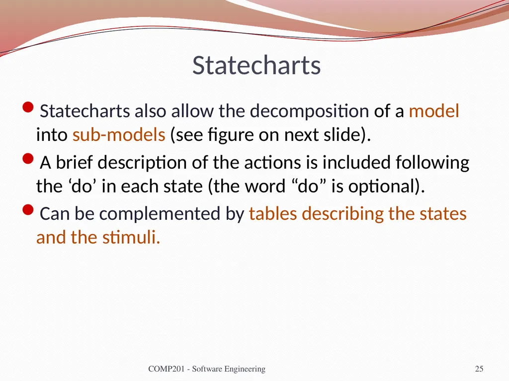 Software Engineering COMP 201 Lecturer: Sebastian - slide 25 of 35