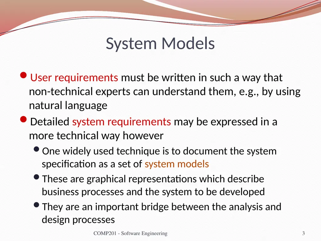 Software Engineering COMP 201 Lecturer: Sebastian - slide 3 of 35