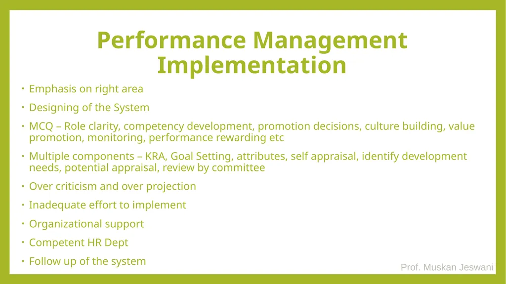 CHAPTER - 2 PERFORMANCE MANAGEMENT PROCESS TYBMS - slide 17 of 18