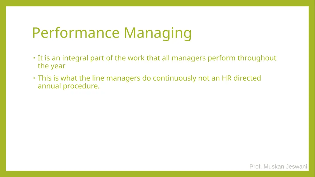 CHAPTER - 2 PERFORMANCE MANAGEMENT PROCESS TYBMS - slide 10 of 18