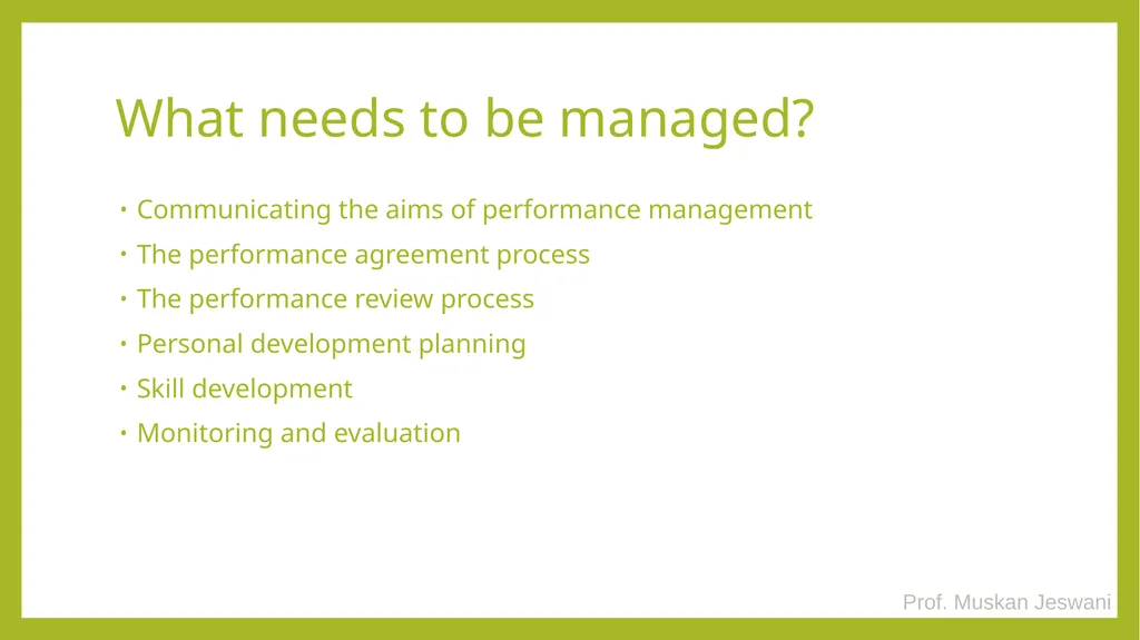 CHAPTER - 2 PERFORMANCE MANAGEMENT PROCESS TYBMS - slide 11 of 18