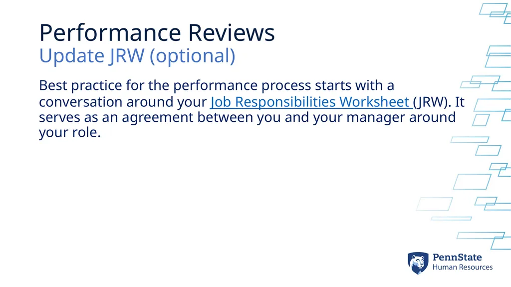Performance Review Process Setting Goals & - slide 11 of 18