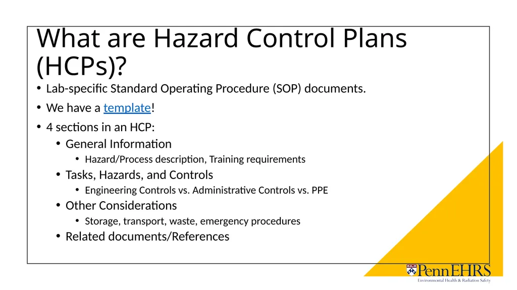 An Overview of Hazard Control Plans (HCPs) - slide 2 of 11
