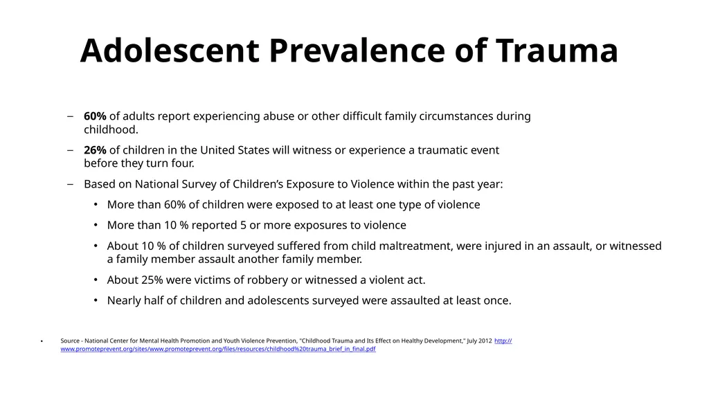 Trauma-Informed Approaches to Assessing and - slide 7 of 32