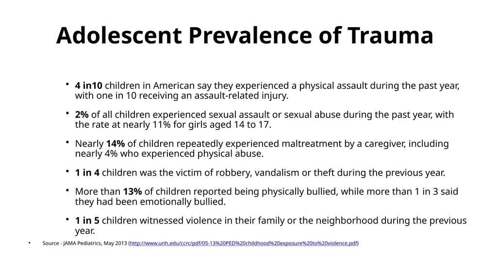 Trauma-Informed Approaches to Assessing and - slide 8 of 32