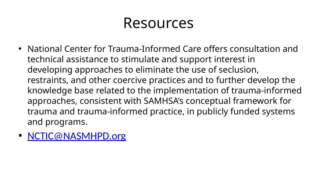 Trauma-Informed Approaches to Assessing and - slide 29 of 32