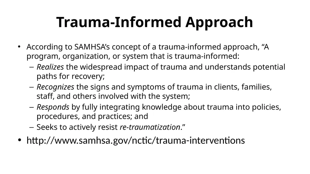Trauma-Informed Approaches to Assessing and - slide 17 of 32