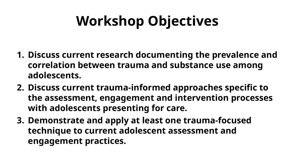 Trauma-Informed Approaches to Assessing and - slide 3 of 32