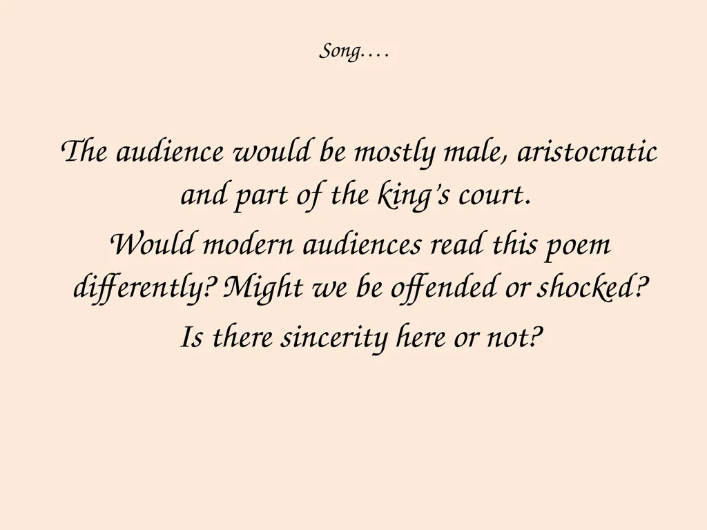 The Big Picture Pre-1900 love poetry from the - slide 15 of 28
