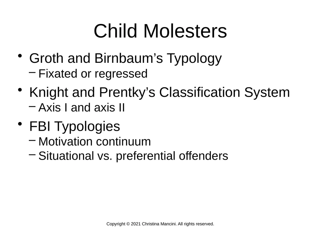 Introduction Sex crime policymaking is now a - slide 6 of 10