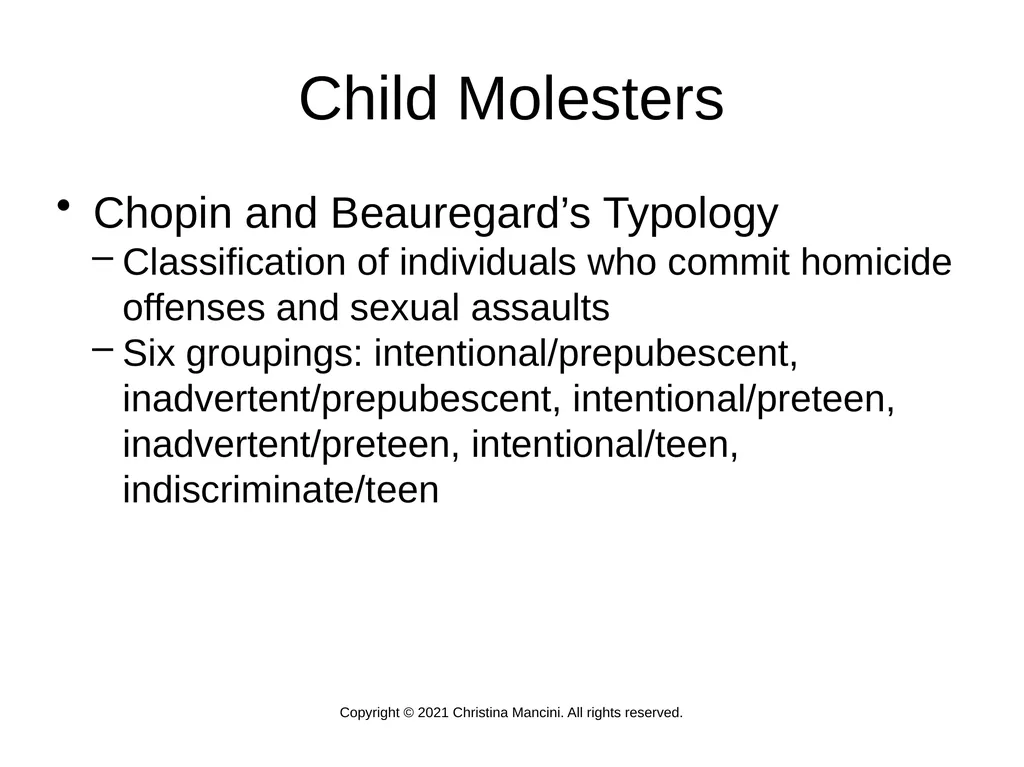 Introduction Sex crime policymaking is now a - slide 7 of 10