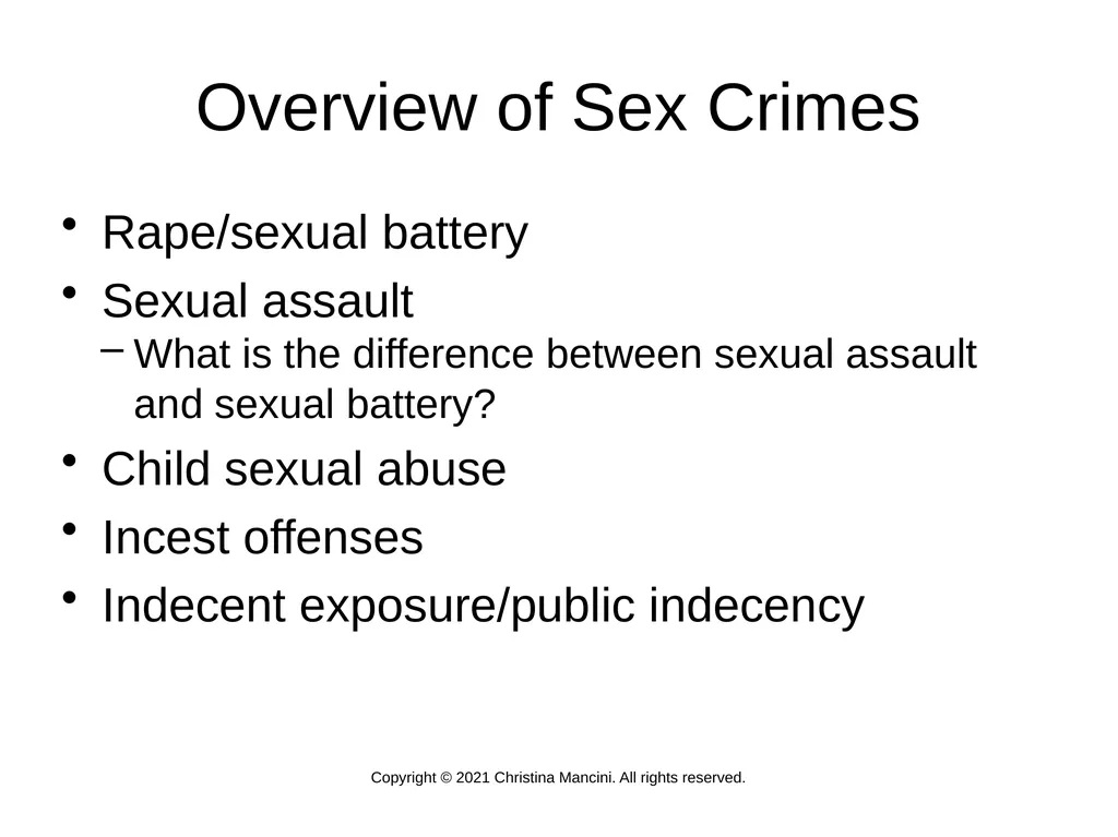 Introduction Sex crime policymaking is now a - slide 2 of 10
