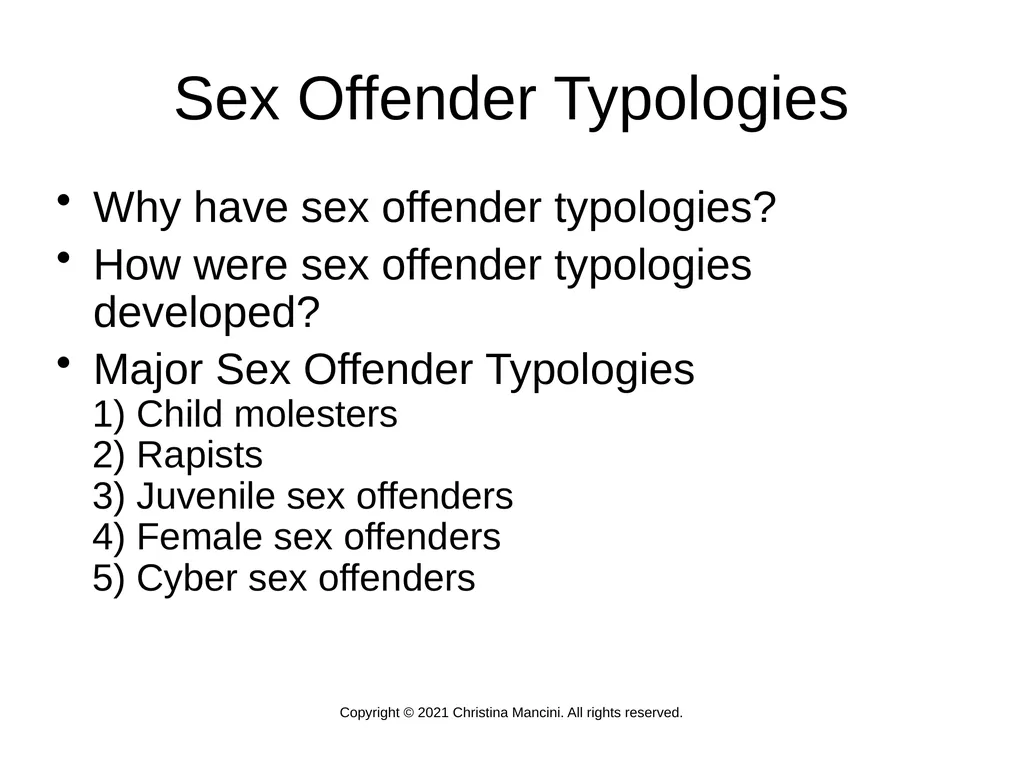 Introduction Sex crime policymaking is now a - slide 5 of 10