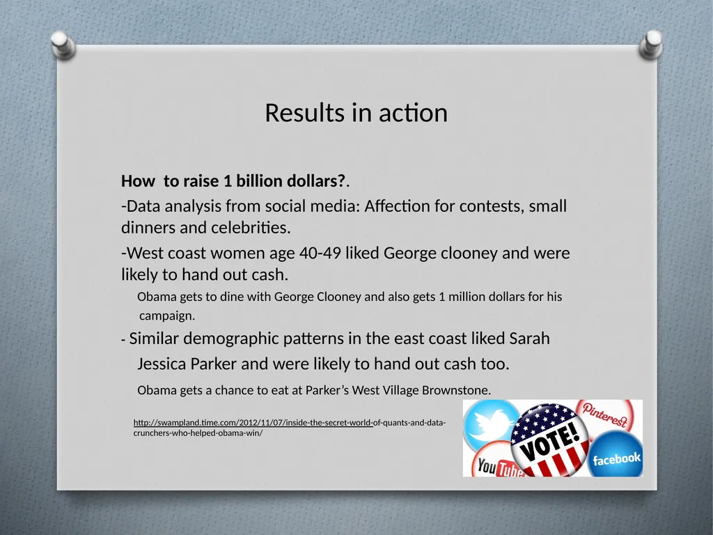 Data Mining in Politics Alexis A. Espinoza J. - slide 7 of 12